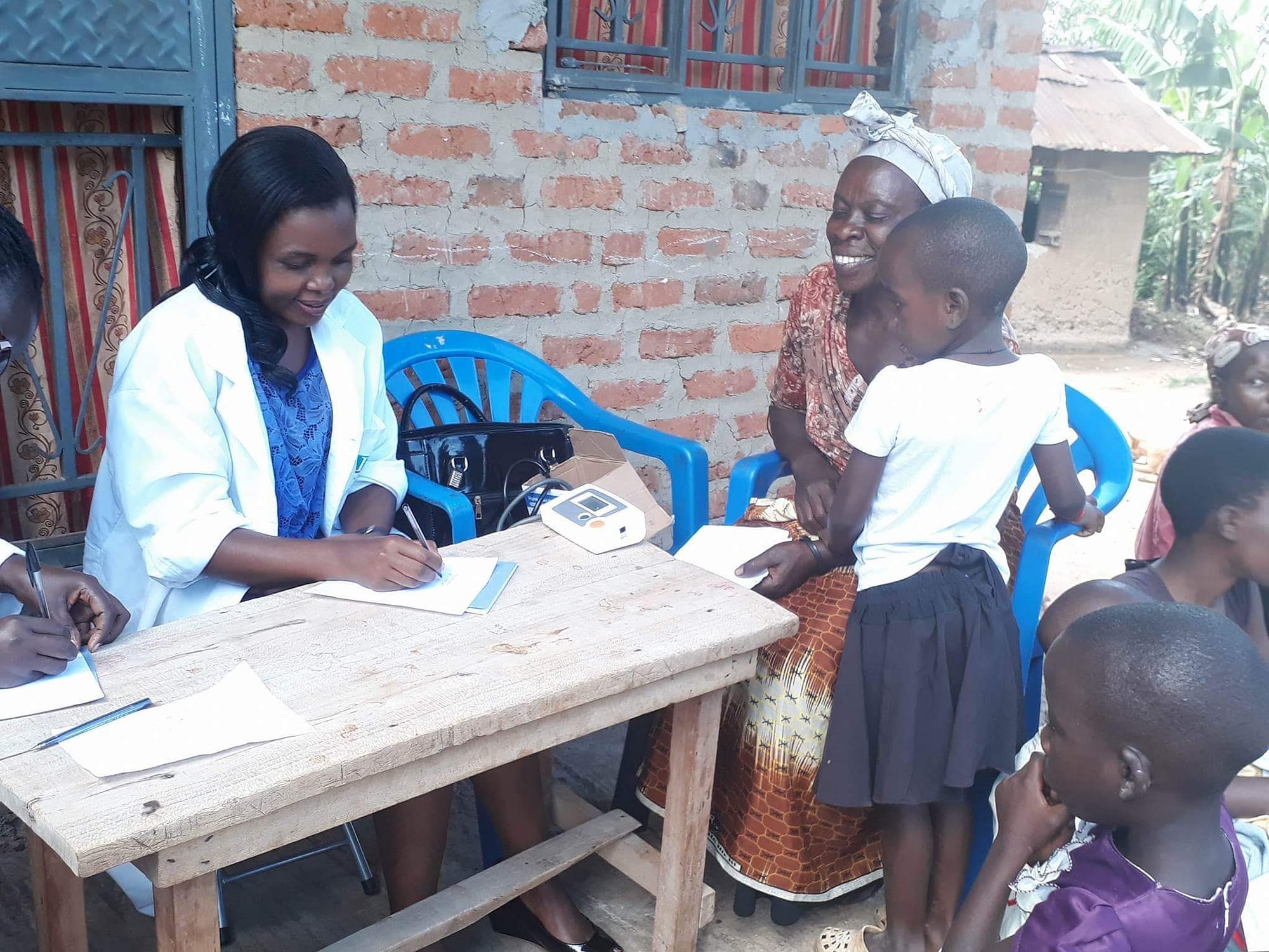 medical help in Rakai Village, Uganda